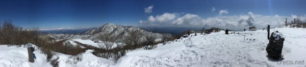 赤城山地蔵岳山頂からのパノラマ