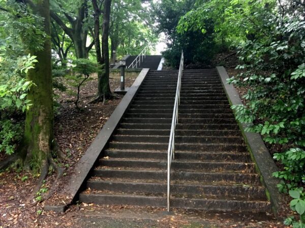 戸山公園の階段