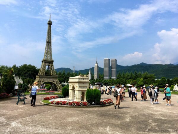 東武ワールドスクウェアの精巧なミニチュア建造物 世界遺産