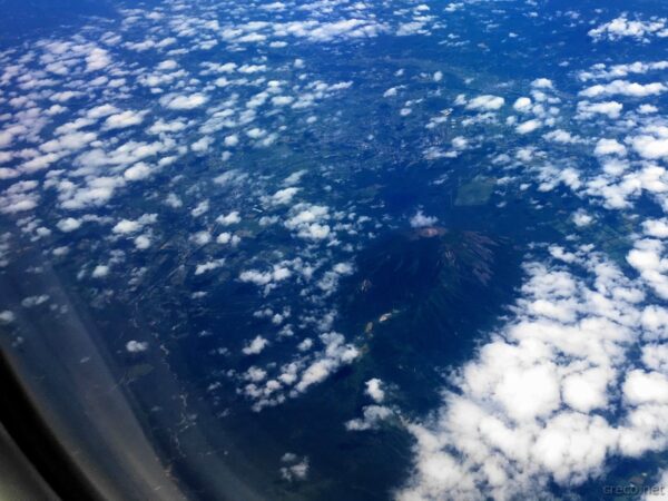 上空から見る岩手山