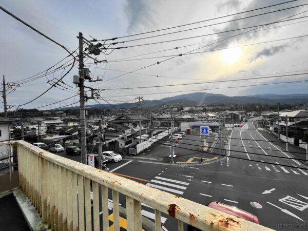 歩道橋からの眺め