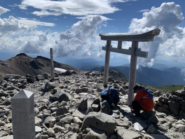 乗鞍岳山頂からの眺め