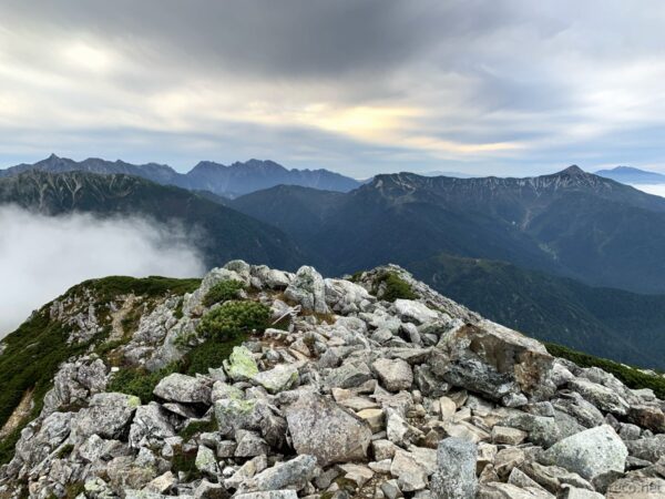 黒部五郎岳からの眺め