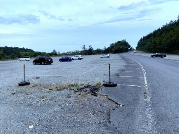 あだたら高原スキー場の駐車場