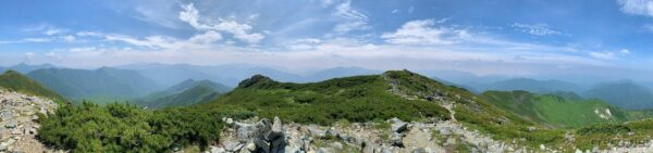 幌尻岳からのパノラマ