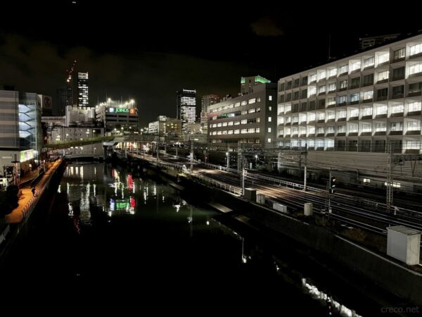 平沼橋から横浜駅の夜景