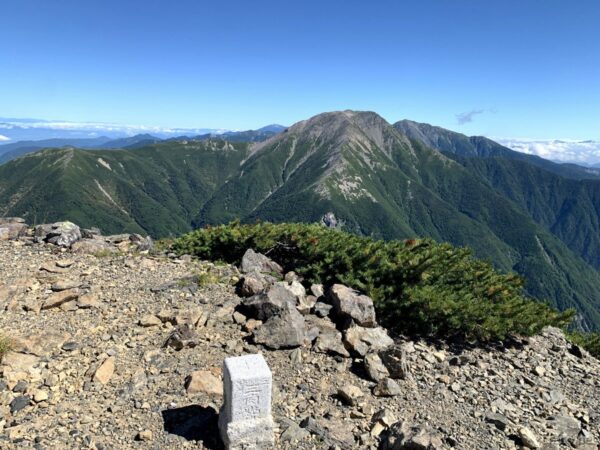 奥聖岳にある三角点