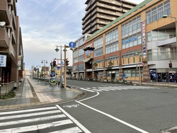旧東海道の交差点