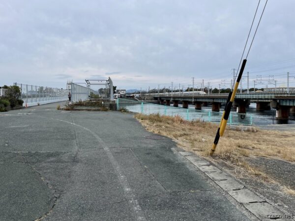中浜名橋と新幹線