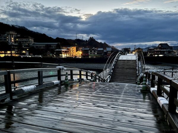 夜明けの錦帯橋