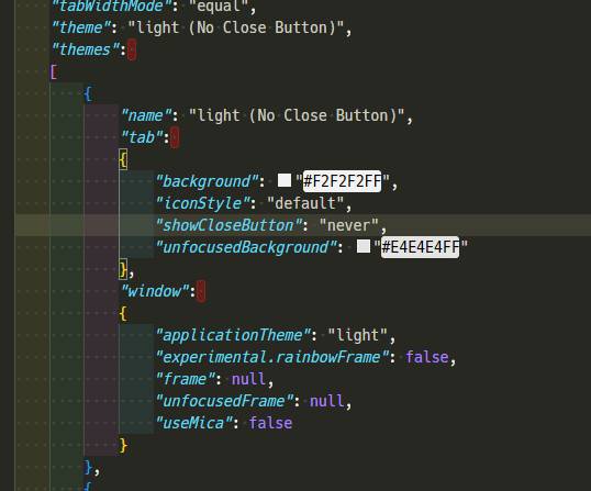 settings.jsonの変更例