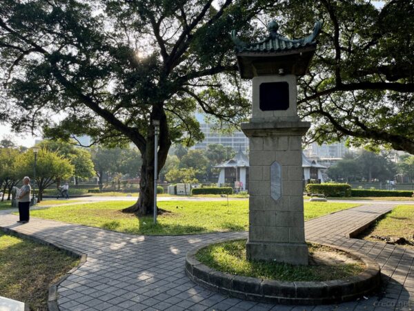 台中公園に残るラジオ放送塔