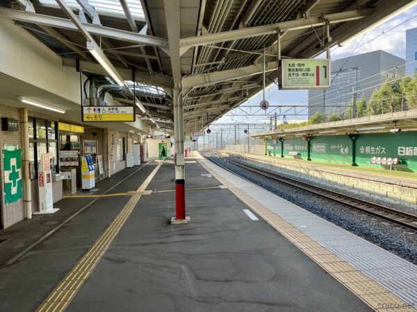 新桐生駅ホーム