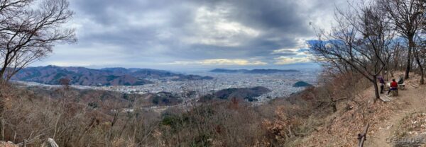桐生市街地の眺望