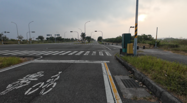 広大な専用自転車道