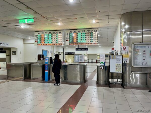 蘇澳新駅の改札