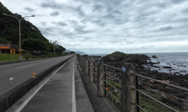 ケスタ地形の海岸