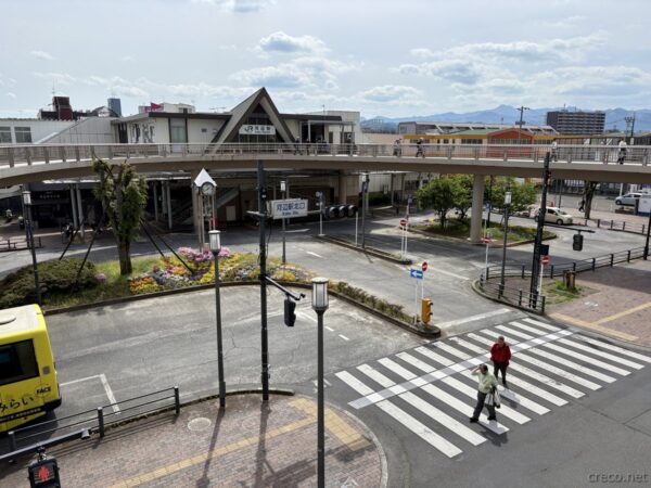 市街地を歩いてゴール地点の河辺駅に到着